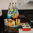 Pano De Copa Estampado Vintage Com 6pçs Lepper