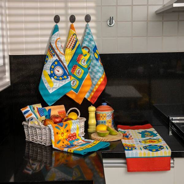 Pano De Copa Estampado Vintage Com 6pçs Lepper