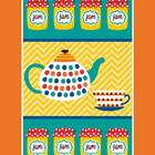 Pano De Copa Estampado Vintage Com 6pçs Lepper