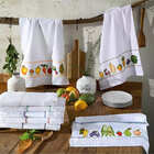 Pano De Copa Felpudo Jacquard Para Pintar Alpes 45x70  Branco