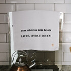 Pano De Copa Gourmet Livre, Linda E Louca Branco Pano Urbano