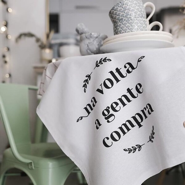 Pano De Copa Gourmet Na Volta A Gente Compra Branco Pano Urba