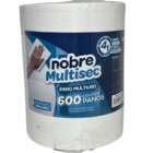 Pano De Limpeza Multiuso Nobre 600 Panos Rolo 240 Mt Branco