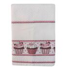 Pano De Prato 45x70cm Para Bordar Vigo Liso Cupcake - Dohler