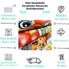 Pano De Prato Atacado Estampado Bainha Kit Com 10 Peças