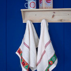 Pano de Prato Atoalhado Kiwi Branco 45x70cm Camesa