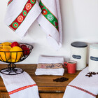 Pano de Prato Atoalhado Xícaras Branco 45x70cm Camesa