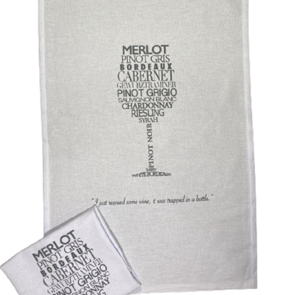 Pano De Prato Estampa Wine - Trama Pé De Galinha