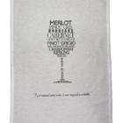 Pano De Prato Estampa Wine - Trama Pé De Galinha