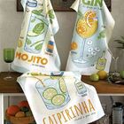 Pano De Prato Felpudo Estampado Dohler 45cm X 65cm - Drinks -