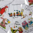 Pano De Prato Lomaer Sacaria Estampado Pascoa 06 Unidades Bra