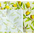 Pano Prato Kit 2 Floral/limoes 40x65cm 2un Vabene