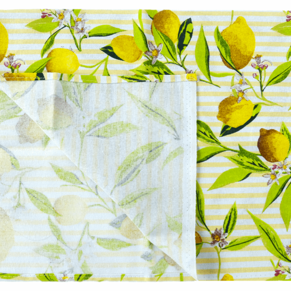 Pano Prato Kit 2 Floral/limoes 40x65cm 2un Vabene
