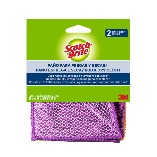 Pano Scotch Brite Esfrega E Seca 2 Unidades