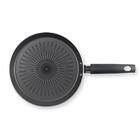 Panquequeira Em Alumínio Com Indução Multiflon 22cm Cinza