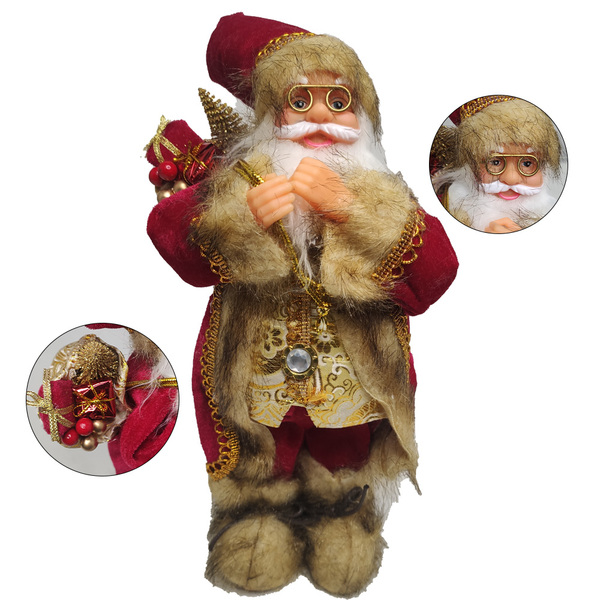 Papai Noel 30cm Boneco Natalino Enfeite Fim Do Ano Natal Fest