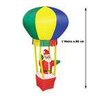 Papai Noel Balao Cesto Inflavel Natal 1 Metro E 80cm Natalino