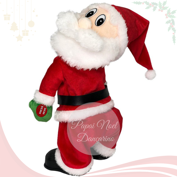 Papai Noel Dançante Com Música E Mexendo O Bumbum Decoração N