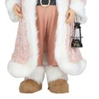 Papai Noel Decorativo 85cm Rosa E Branco 1un Cromus