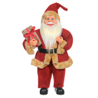 Papai Noel Decorativo Com Led Vermelho E Bege 30x15 Cm - D'ro