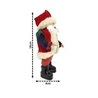 Papai Noel Decorativo Premium Casaco Xadrez Verde E Vermelho