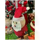 Papai Noel Dobrável 45l 3aa 70cm Decoração De Natal
