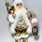 Papai Noel Em Pé Dourado 30cm