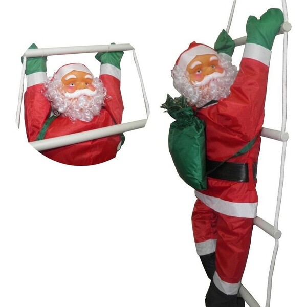 Papai Noel Escada Natal Enfeite Natalino Decoracao Casa 50cm