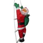 Papai Noel Escada Natal Escalador Enfeite Natalino Kit Com 2