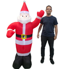 Papai Noel Grande Inflavel 1 Metro E 90 Cm Natal Natalino Enf