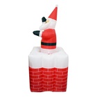 Papai Noel Inflavel Animado Sobe Desce Chamine Docoraçao Nata