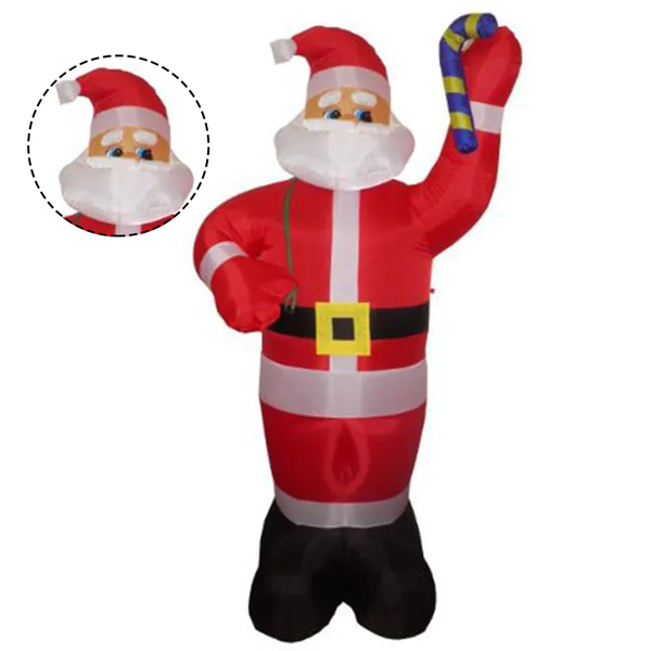 Papai Noel Inflavel Gigante Natal 2m E 40cm Decoraçao Natalin