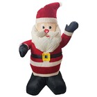 Papai Noel Inflável Iluminado Veludo Enfeite Natal Natalino G