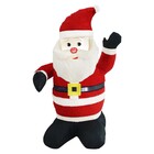 Papai Noel Inflável Iluminado Veludo Enfeite Natal Natalino G