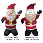 Papai Noel Inflável Iluminado Veludo Enfeite Natal Natalino G
