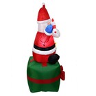 Papai Noel Inflavel Natal Led 1m E 80cm Decoraçao Natalina En