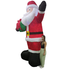 Papai Noel Inflavel Natal Natalino Pelucia Gigante Led Decora