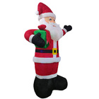 Papai Noel Inflavel Natal Natalino Pelucia Gigante Led Decora