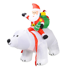 Papai Noel Inflavel Urso Polar Natal Natalino Decoraçao Enfei