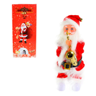 Papai Noel Musical Articulado Com Movimento E Saxofone 30cm