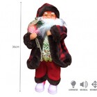 Papai Noel Musical Jingle Bells Dance Movimento Luz Led 36cm