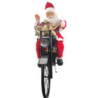 Papai Noel Musical Moto Gigante Natal 90cm Com Sensor Natalin