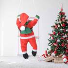 Papai Noel Na Escada Natal Enfeite Escada Decoração Escalador