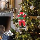 Papai Noel Na Escada Natal Enfeite Escada Decoração Escalador