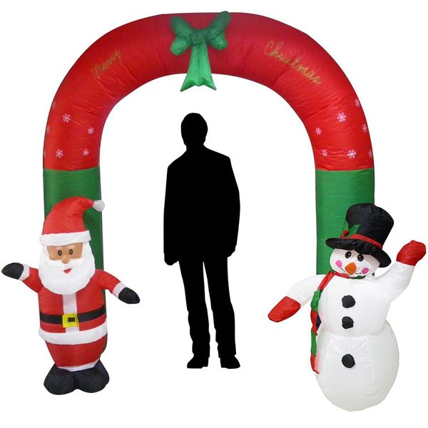 Papai Noel Natal Boneco De Neve Em Arco 2 Metros E 30 Cm Inflavel Natalino  | Leroy Merlin