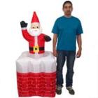 Papai Noel Natal Eletrico Sobe Desce Inflavel Chamine Animado