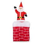 Papai Noel Natal Eletrico Sobe Desce Natalino Inflavel Chamin