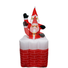 Papai Noel Natal Eletrico Sobe Desce Natalino Inflavel Chamin