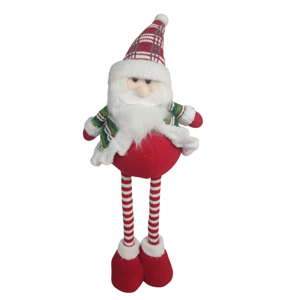 Papai Noel Natal Natalino Estica Perna Retratil Decoraçao Enf