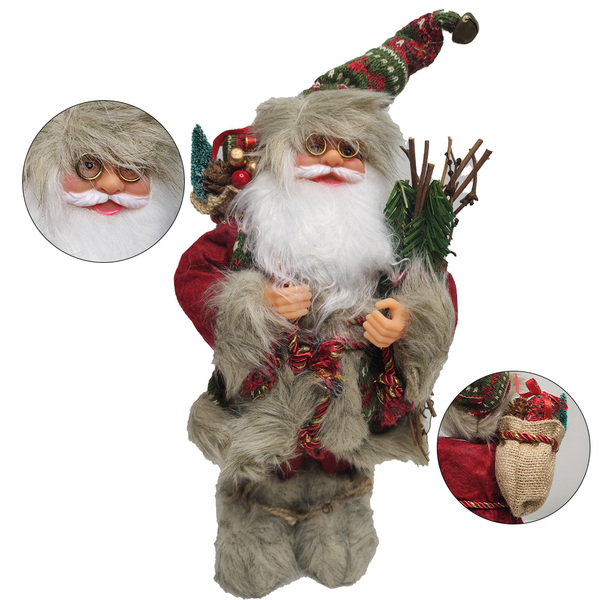 Papai Noel Natalino 30cm Boneco Festa Natal Confraternizaçao